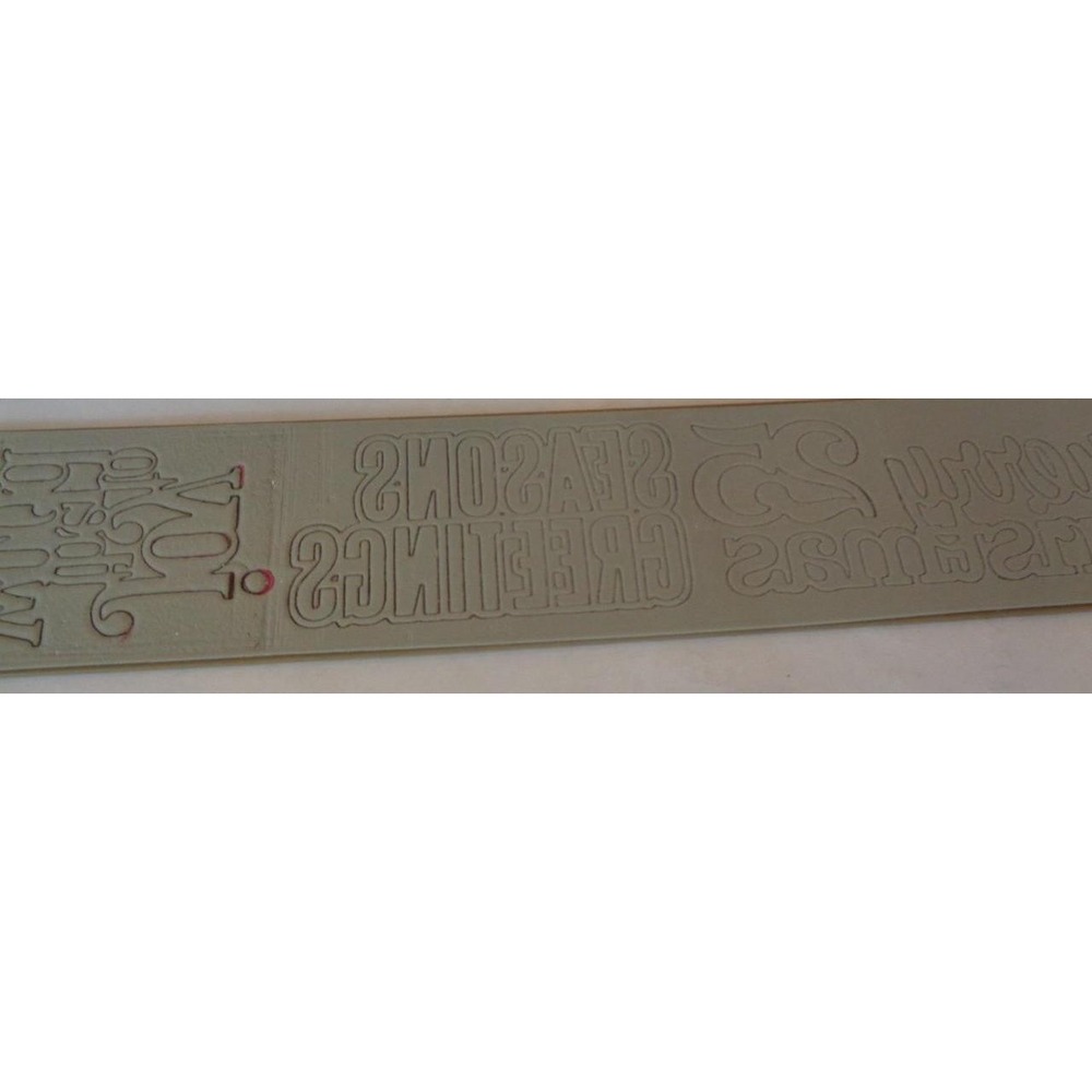 Jim Holtz Alterations Sizzix Sizzlits Decorative Strip Stacked Words Christmas